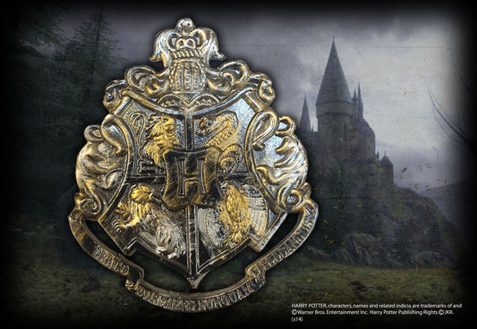  Harry Potter: Hogwarts Gunmetal Crest Pin  0812370013920