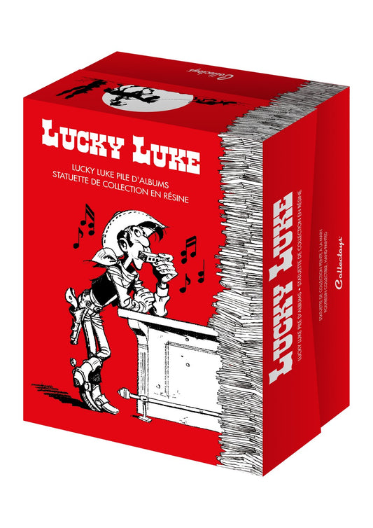  Lucky Luke: Lucky Luke and Rantanplan Stack of Comics Collector Figure  3521320003917