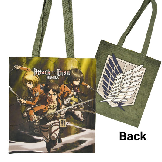  Attack on Titan: Eren and Mikasa with Armin Tote Bag  6430063311012