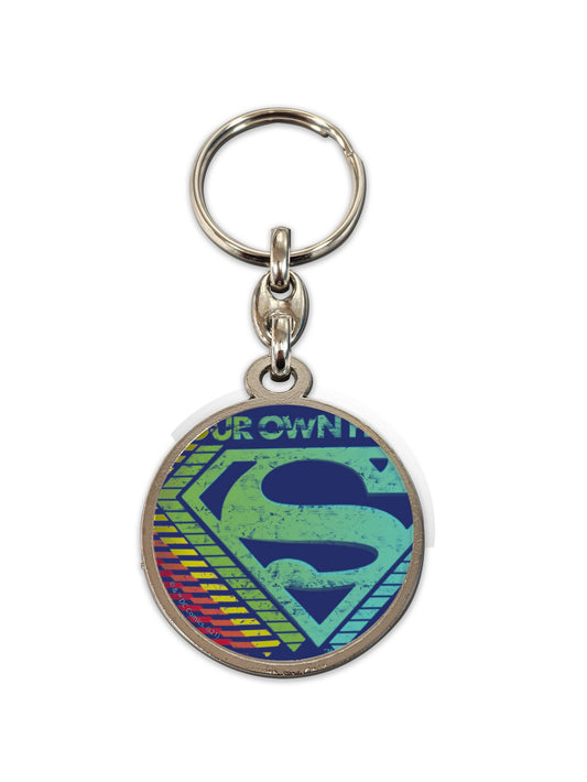  DC Comics: Superman Logo Multicolor Round Metal Keychain  8435450252662
