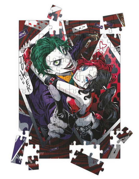  DC Comics: The Joker and Harley Quinn Manga 3D Effect 100 Piece Puzzle  8435450253140