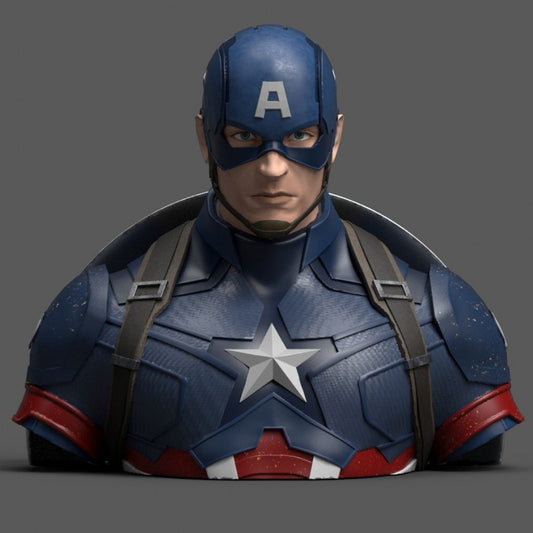  Marvel: Avengers Endgame - Captain America Deluxe Bust Coin Bank  3760226372202