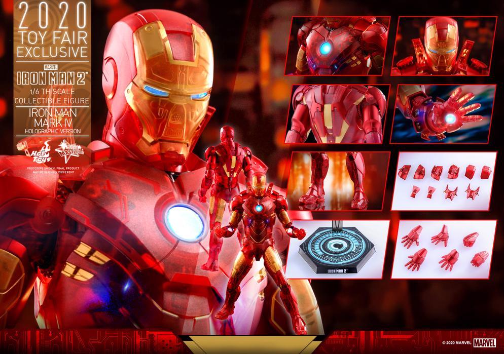 Marvel: Iron Man 2 - Exclusive Iron Man Mark IV Holographic Version 1:6 Scale Figure - Amuzzi