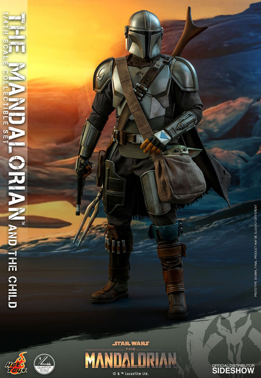  Star Wars: The Mandalorian - The Mandalorian and The Child 1:4 Scale Figure Set  4895228607034