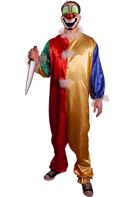  Halloween: Young Michael Clown - Adult Costume with Mask  0811501031543