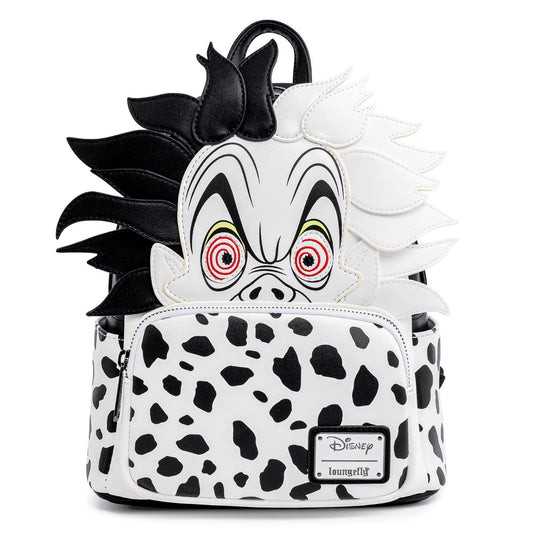 Loungefly Disney Villains Cruella De Vil Spots Cosplay Mini Backpack 0671803366749