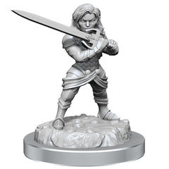  Critical Role: Unpainted Miniatures - Human Wizard Female and Halfling Holy Warrior Female  0634482905500