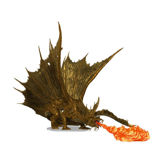  Dungeons and Dragons: Icons of the Realms - Adult Gold Dragon Premium Figure  0634482961162