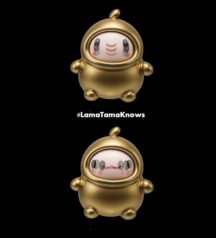 Ultra-rare translucent LamaTama collectible figure