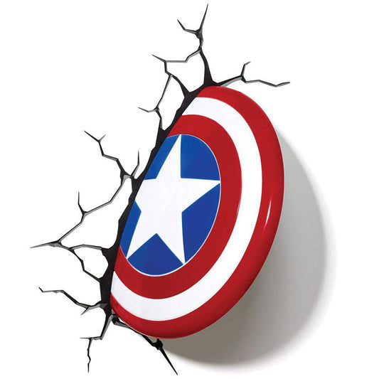 Marvel 3D LED Light Captain America Shield 0816733002187