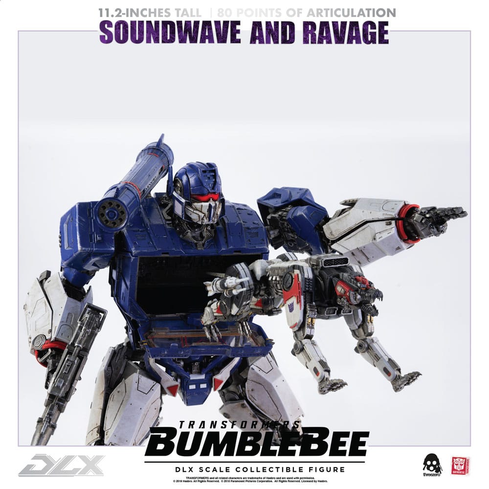 Transformers Bumblebee DLX Action Figure 2-Pack 1/6 Soundwave & Ravage 28 cm 4897056202627