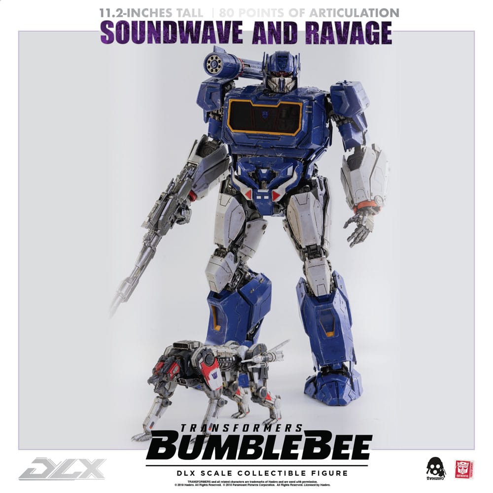 Transformers Bumblebee DLX Action Figure 2-Pack 1/6 Soundwave & Ravage 28 cm 4897056202627