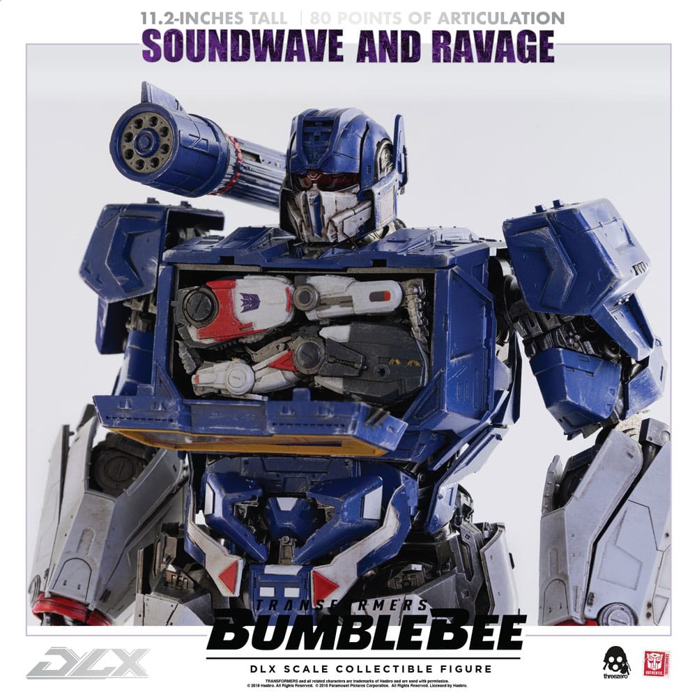 Transformers Bumblebee DLX Action Figure 2-Pack 1/6 Soundwave & Ravage 28 cm 4897056202627