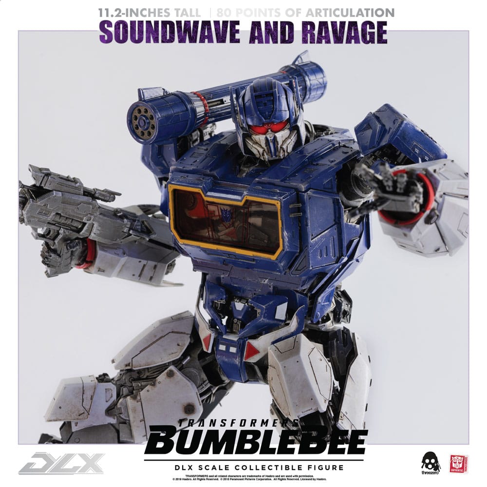 Transformers Bumblebee DLX Action Figure 2-Pack 1/6 Soundwave & Ravage 28 cm 4897056202627