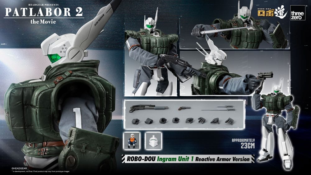 Patlabor 2: The Movie Robo-Dou Action Figure Ingram Unit 1 Reactive Armor Version 23 cm 4895250812932