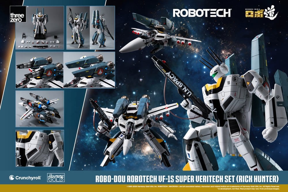Robotech Robo-Dou Action Figure VF-1S Super Veritech Set (Rick Hunter) 20 cm 4895250822214