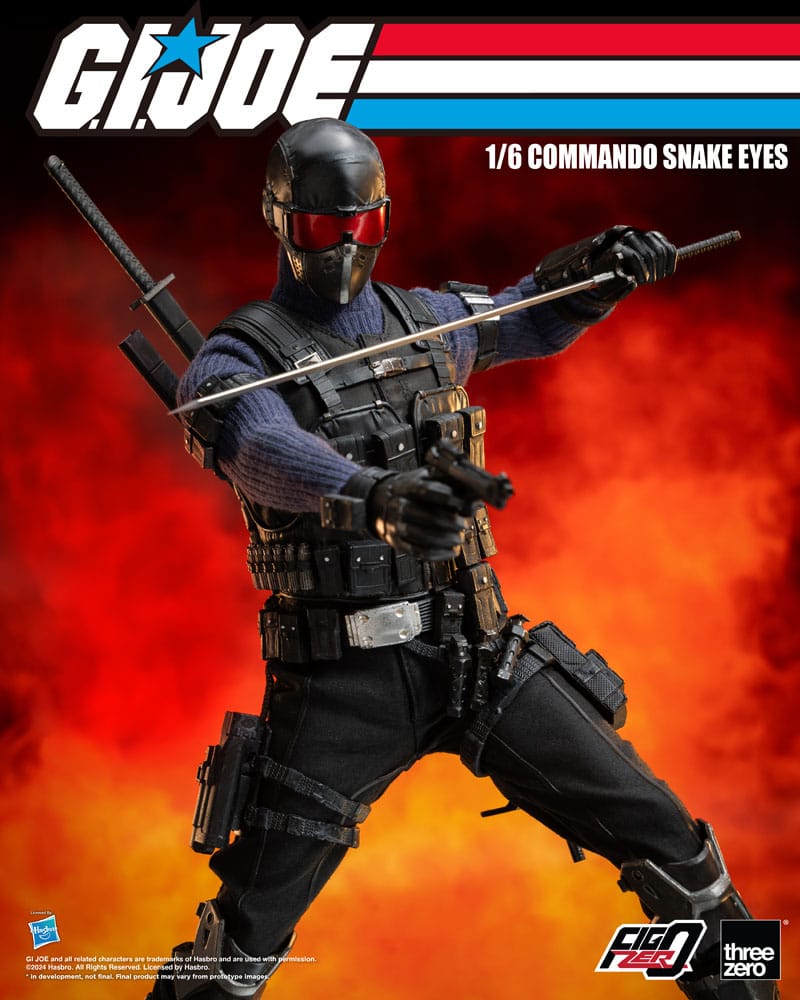 G.I. Joe FigZero Action Figure 1/6 Commando Snake Eyes 30 cm 4895250811317
