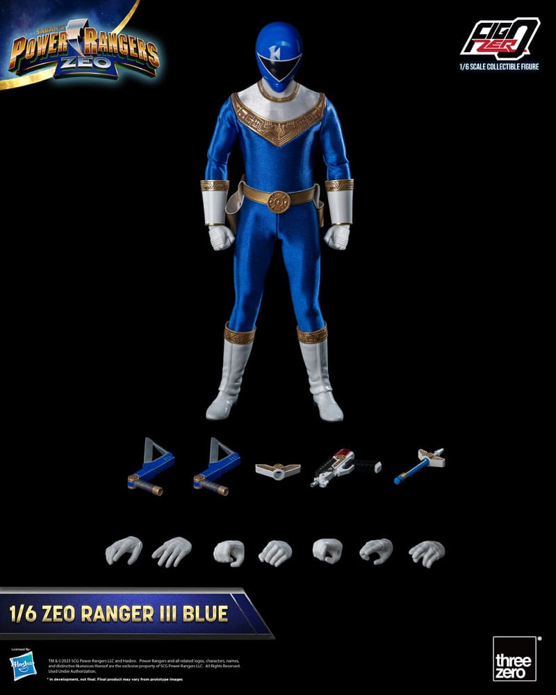 Power Rangers Zeo FigZero Action Figure 1/6 Ranger III Blue 30 cm 4895250810372