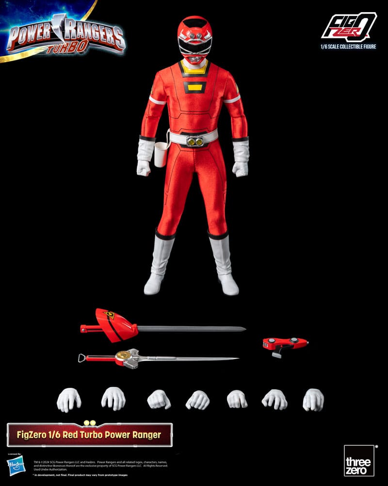 Power Rangers Turbo FigZero Action Figure 1/6 Red Turbo Power Ranger 30 cm  4895250815216