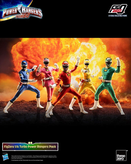 Power Rangers Turbo FigZero Action Figures 1/6 5-Pack Turbo Power Rangers 30 cm 4895250815261