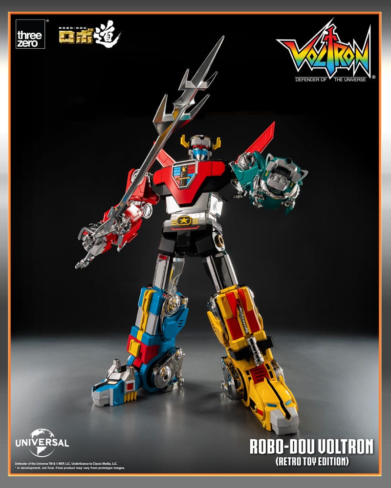 Voltron: Defender of the Universe Robo-Dou Action Figure Voltron Retro Toy Edition 27 cm 4895250816800