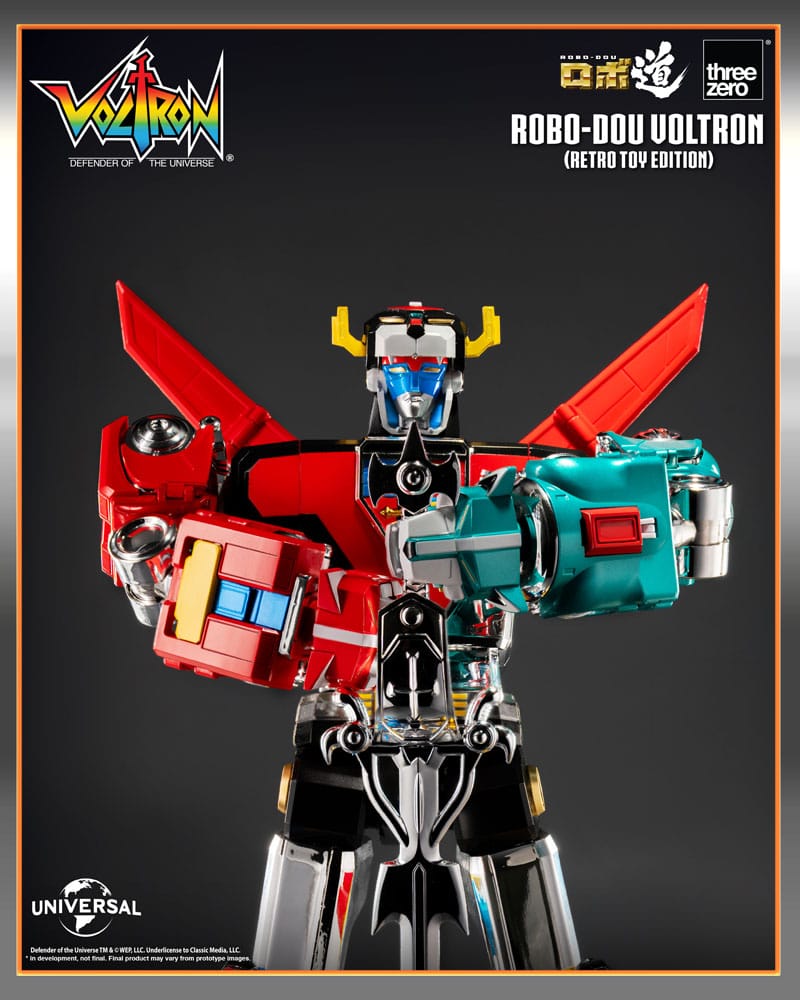 Voltron: Defender of the Universe Robo-Dou Action Figure Voltron Retro Toy Edition 27 cm 4895250816800