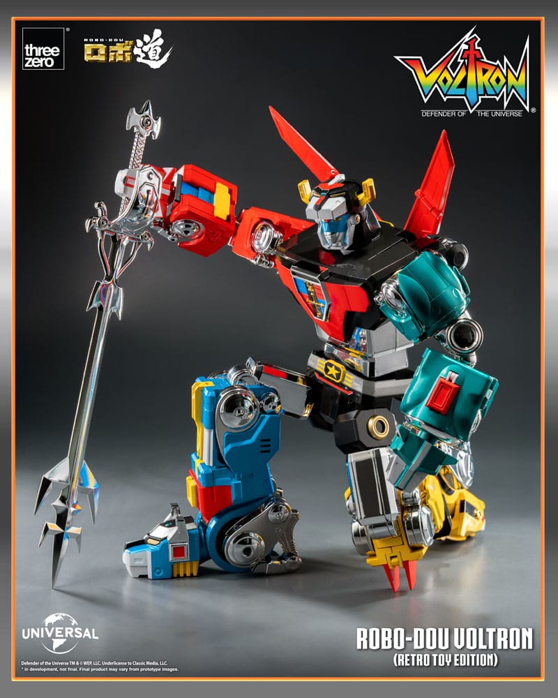 Voltron: Defender of the Universe Robo-Dou Action Figure Voltron Retro Toy Edition 27 cm 4895250816800