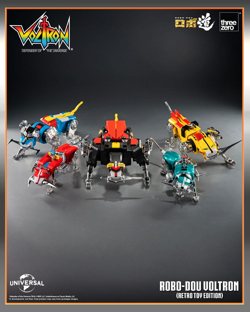 Voltron: Defender of the Universe Robo-Dou Action Figure Voltron Retro Toy Edition 27 cm 4895250816800