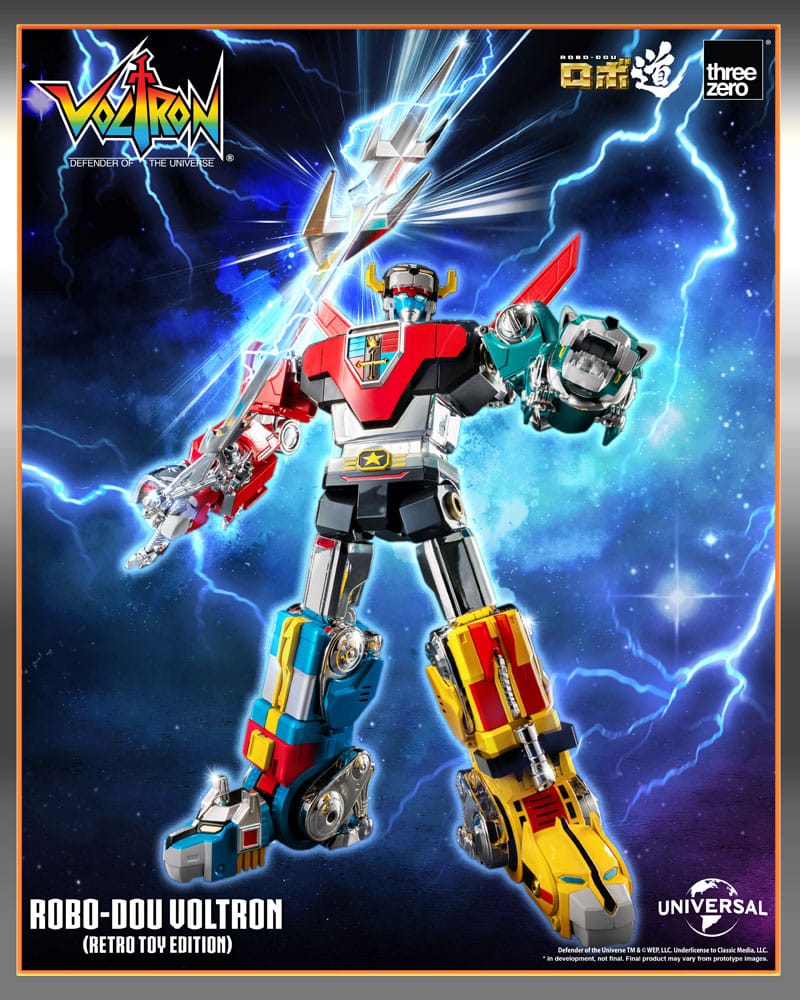 Voltron: Defender of the Universe Robo-Dou Action Figure Voltron Retro Toy Edition 27 cm 4895250816800