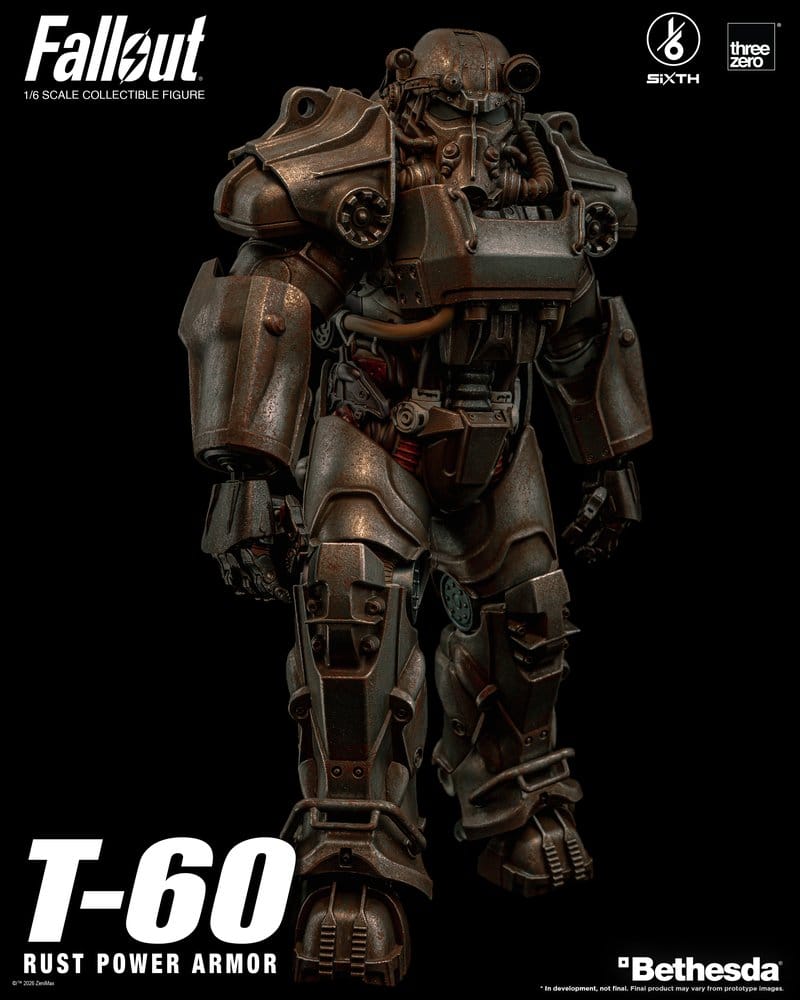 Fallout Action Figure 1/6 T-60 Rust Power Armor 4895250824508