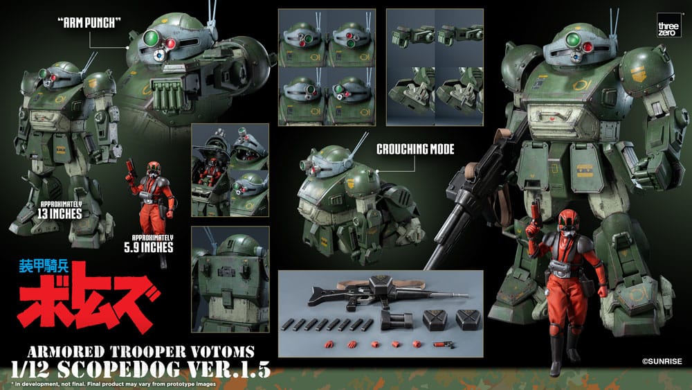 Armored Trooper Votoms Robo-Dou Action Figure Strikedog 16 cm 4895250819979
