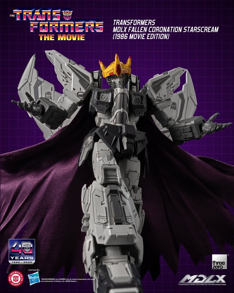 Transformers MDLX Action Figure Fallen Coronation Starscream (1986 Movie Edition) 20 cm 4895250825369