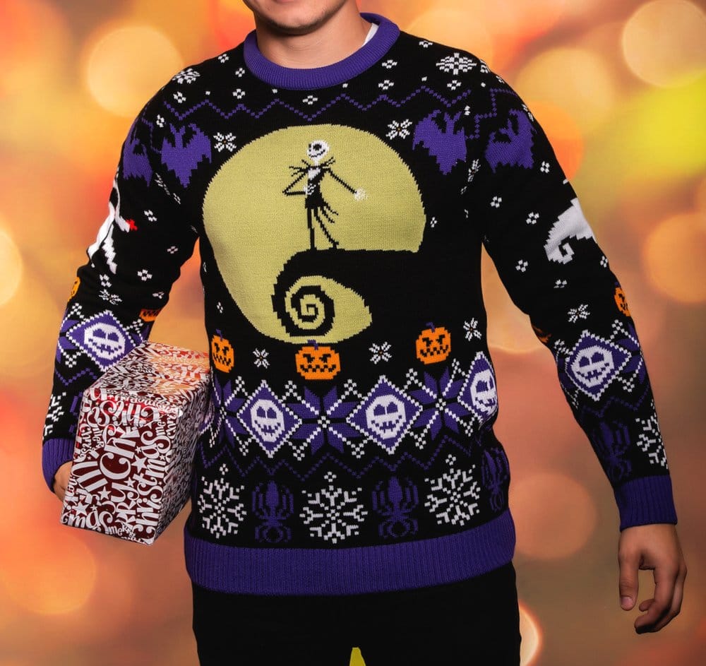 Nightmare Before Christmas Christmas Sweater 8-bit Size S 5060674402987