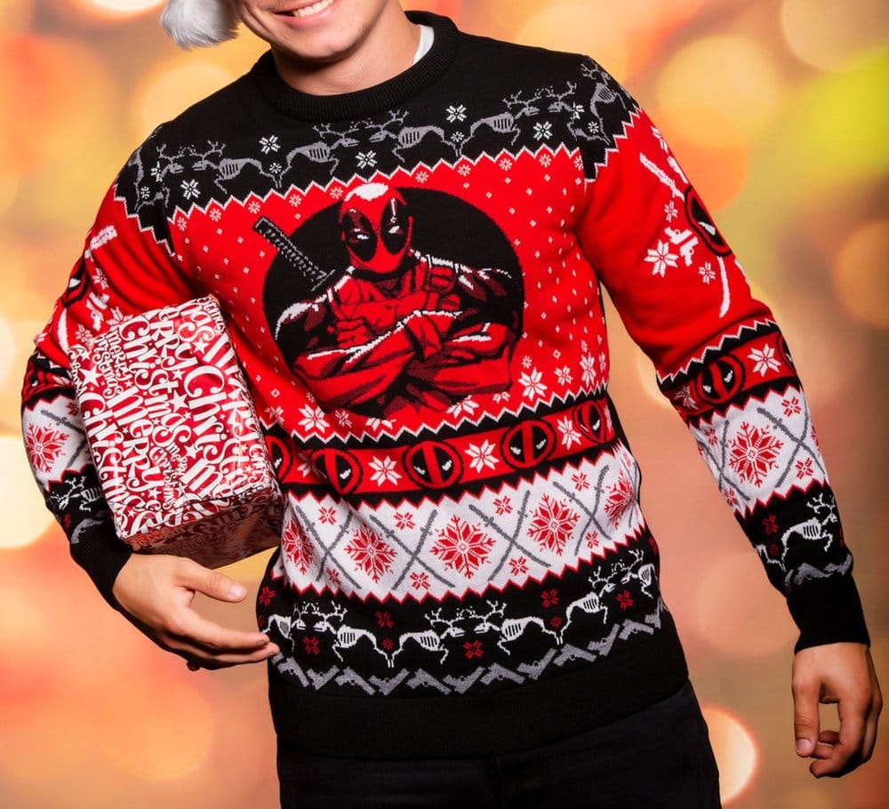 Deadpool Christmas Sweater Size M 5060674404295