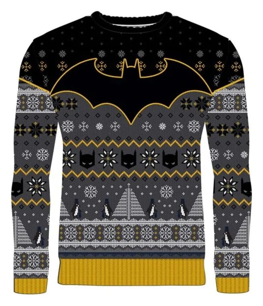 Batman Christmas Sweater Penguin Size M 5060674403694