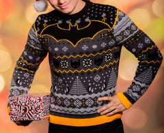 Batman Christmas Sweater Penguin Size M 5060674403694