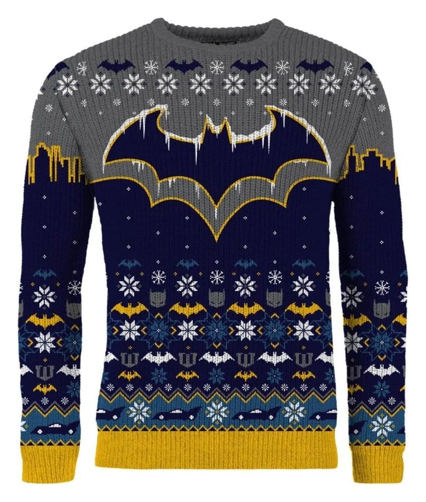 Batman Christmas Sweater Frosty Size M 5060674406558