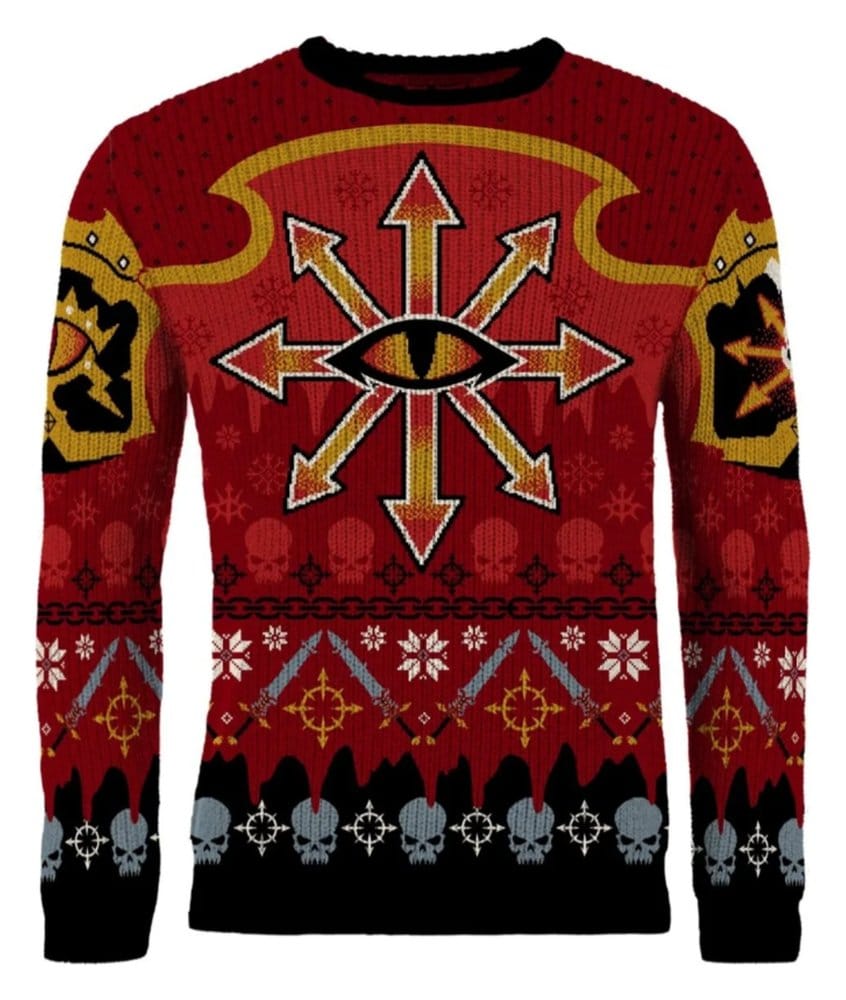 Warhammer 40,000 Christmas Sweater Chaos Size L 5060674407098