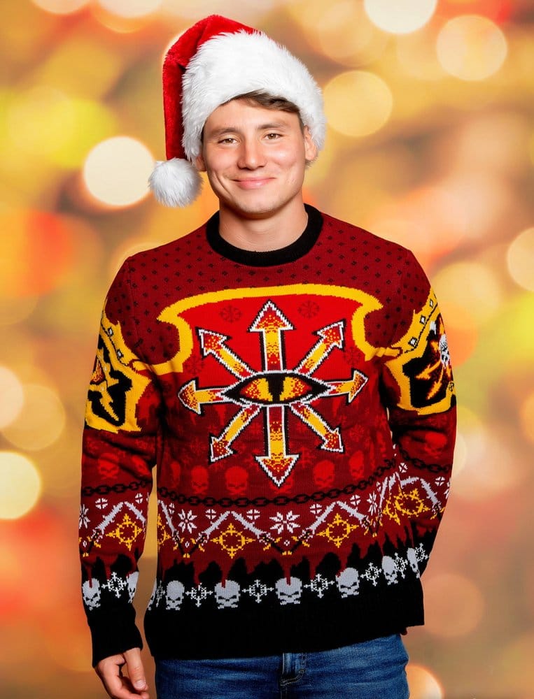 Warhammer 40,000 Christmas Sweater Chaos Size L 5060674407098