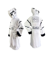 Star Wars Original Stormtrooper Fleece Bathrobe Stormtrooper White 5055437937806