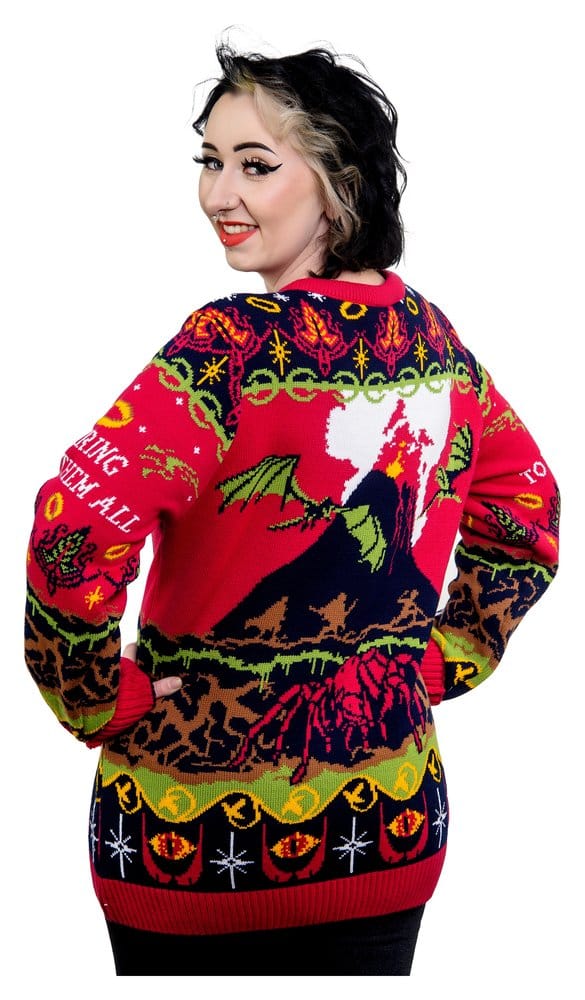 Lord Of The Rings Christmas Sweater One Sweater To Rule Them All Size XS 5060914714078