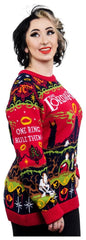 Lord Of The Rings Christmas Sweater One Sweater To Rule Them All Size XS 5060914714078