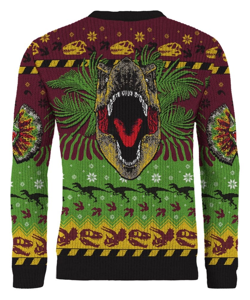 Jurassic Park Christmas Sweater Happy Rexmas Size M 5060914718298