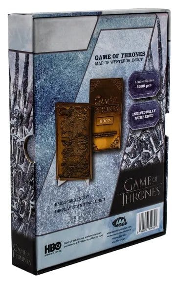 Game of Thrones Ingot Map of Westeros 5060914719707