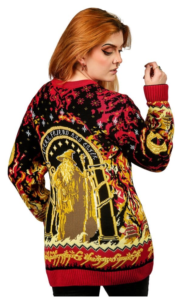 Lord of the Rings Christmas Sweater Balrog Size M 5061036142107