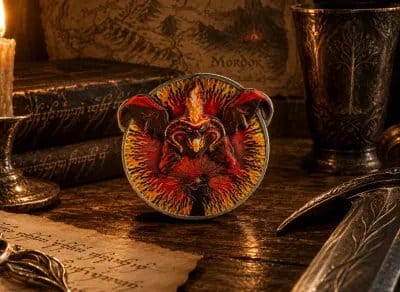 Lord of the Rings Coin "You Shall Not Pass" Balrog Deluxe 5061036145856