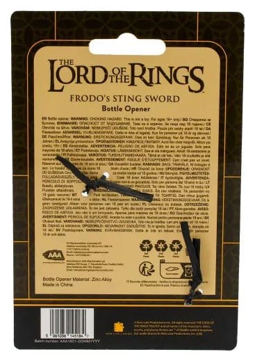 Lord of the Rings Bottle Opener Sting Sword 5061036145184