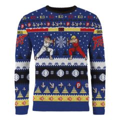 Street Fighter Christmas Sweater Ryu & Ken Size S 5061036143654