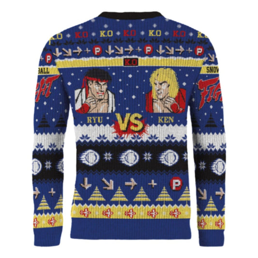 Street Fighter Christmas Sweater Ryu & Ken Size S 5061036143654
