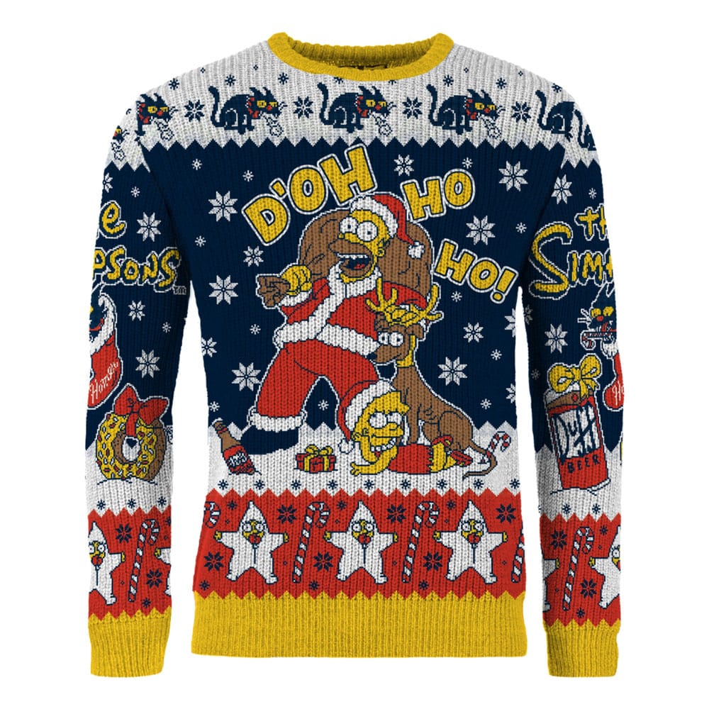 Simpsons Christmas Sweater D'oh Ho Ho! Size S 5061036143913